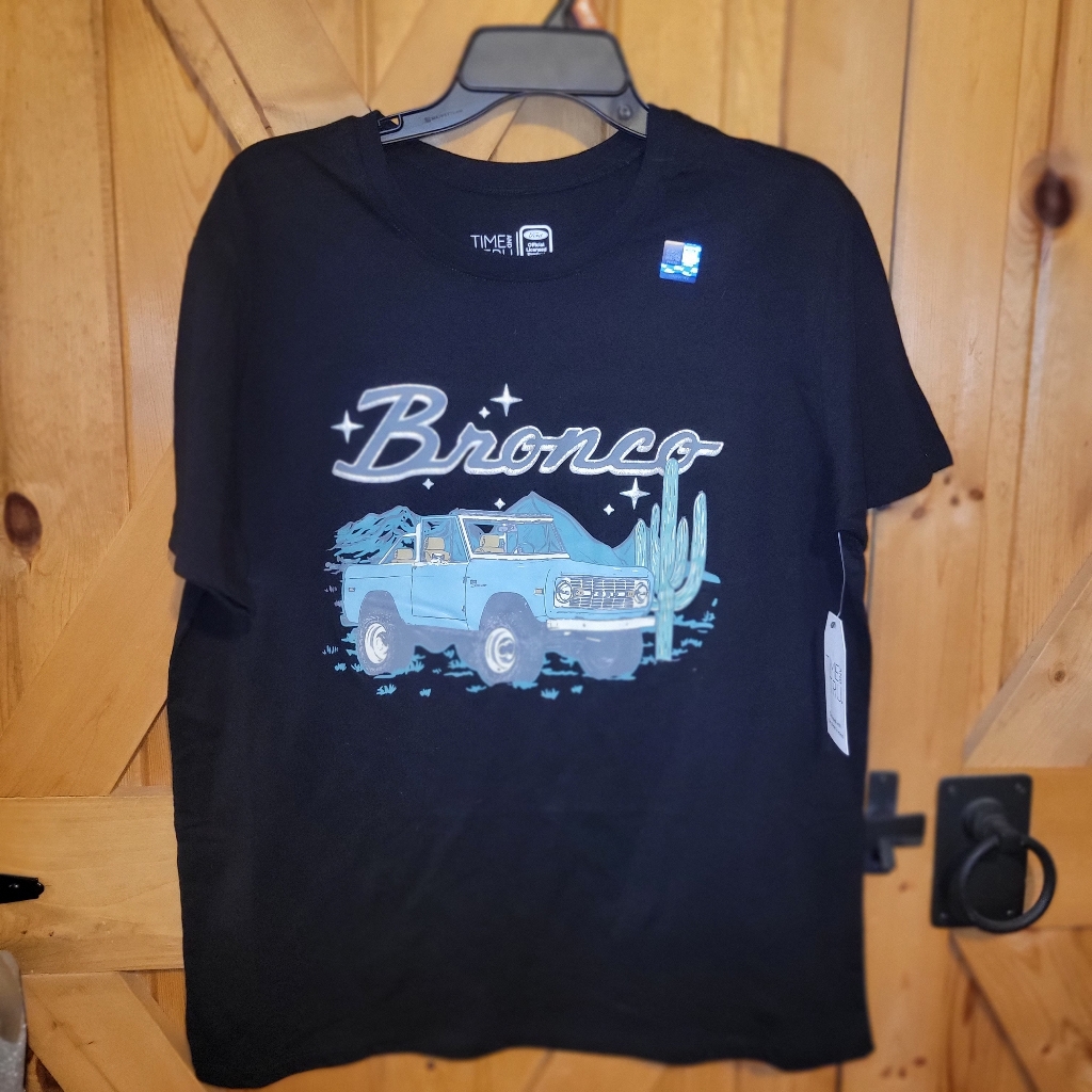 Ford Bronco Shirt Womens Glittered Lettering